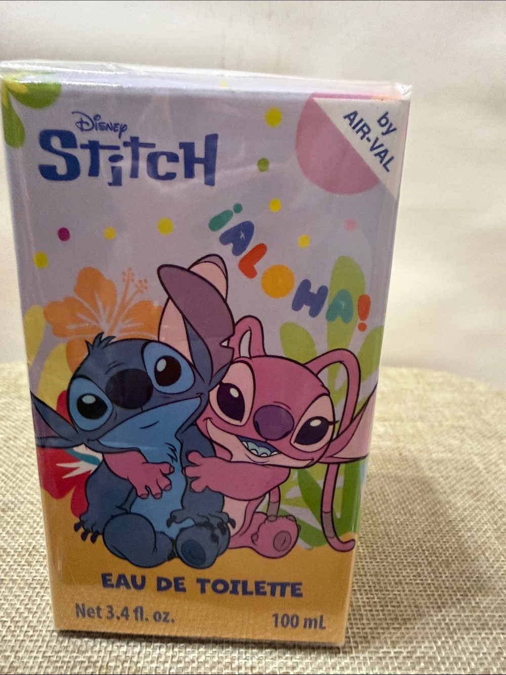 Disney Stitch Aloha Eau de Toilette – Pink, Blue & Yellow Packaging